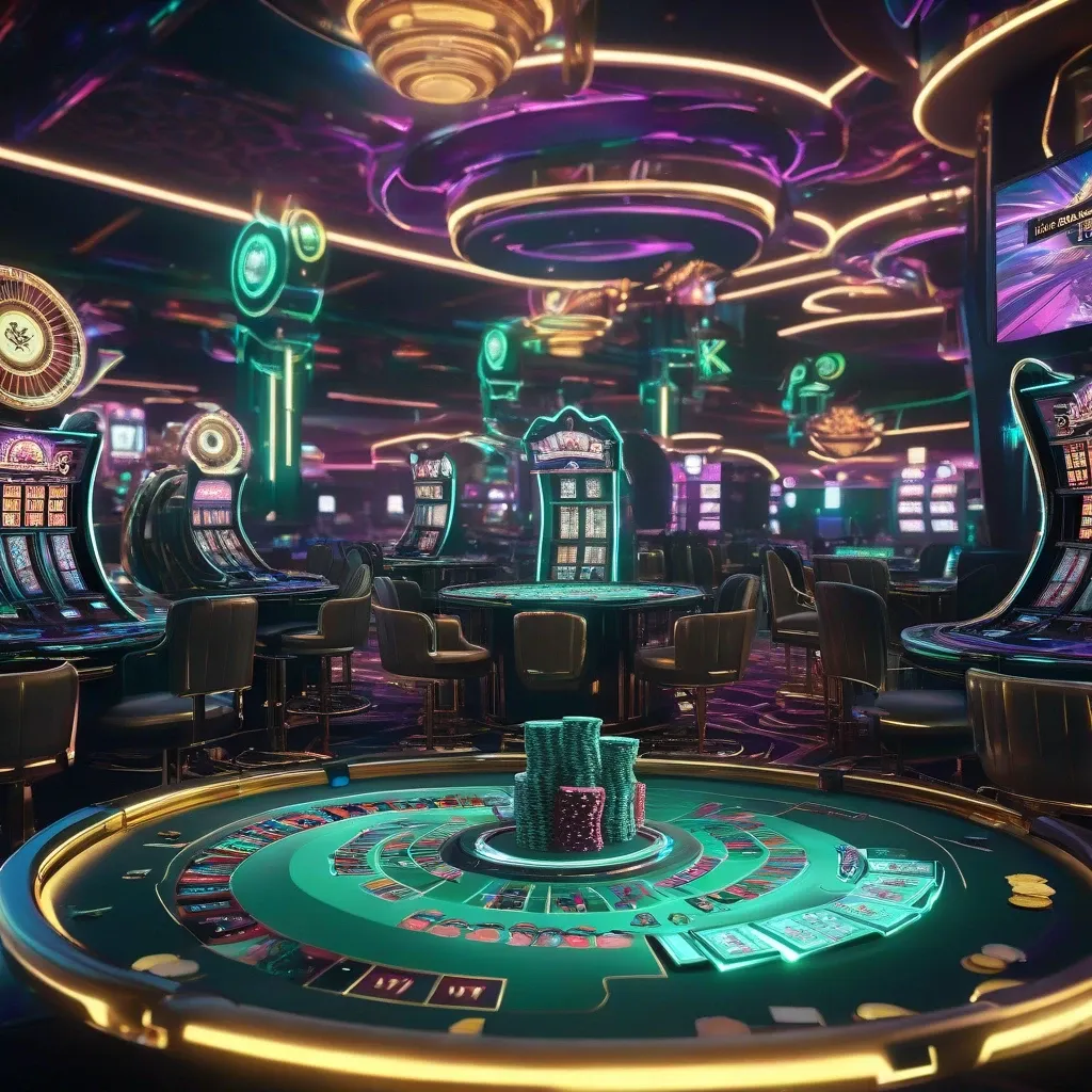 Neon Casino Hologram